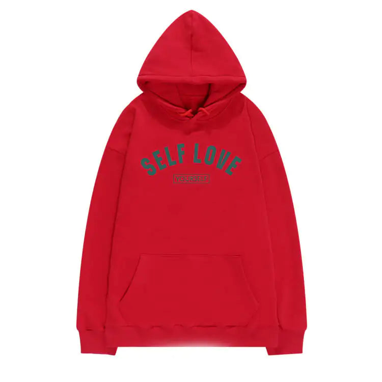 Simple Solid Color Hooded Sweater for Women
