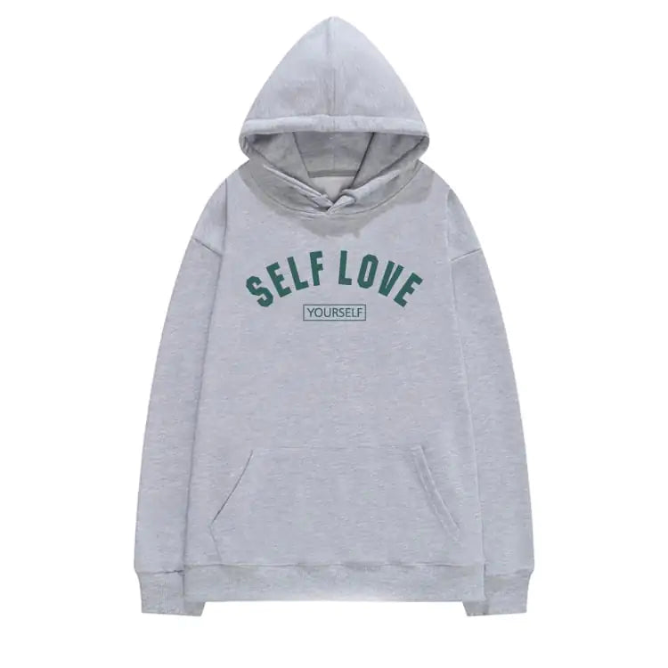 Simple Solid Color Hooded Sweater for Women