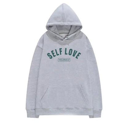 Simple Solid Color Hooded Sweater for Women